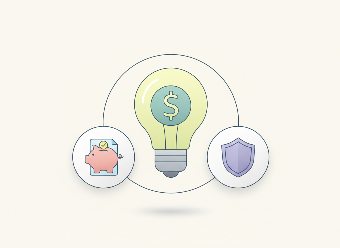 세금 절약을 위한 꿀팁 아이콘