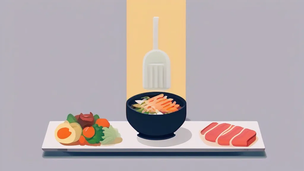 단백질 칼슘 비타민D가 골고루 담긴 건강 식단을 위에서 촬영한 사진