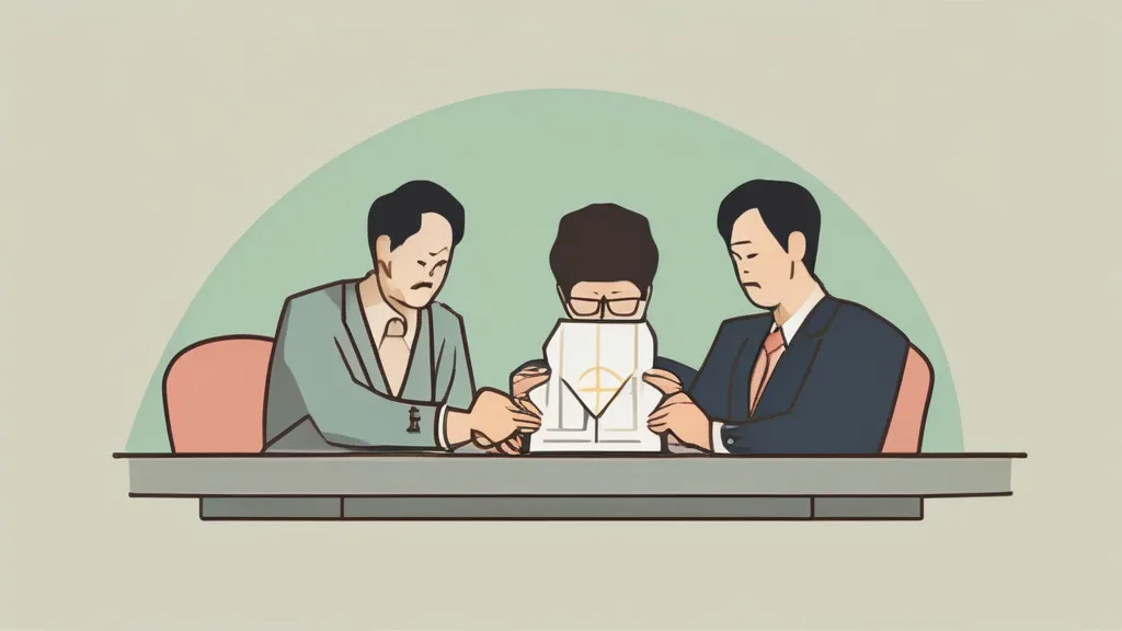 결혼정보회사 환불 계약서를 검토하는 40대 남성, 한국소비자원 기준 환불 정리