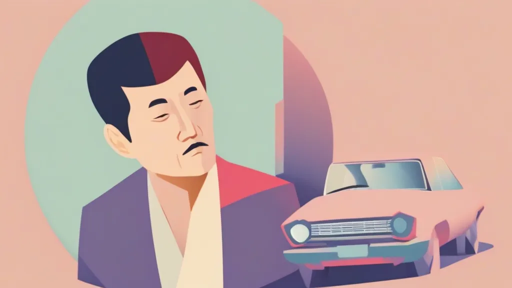 자동차세 고지서와 계산기를 놓고 세액을 확인하는 모습