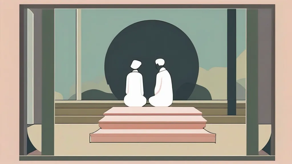 밝은 병원 상담 대기실에 나란히 앉아 있는 30대 부부의 모습