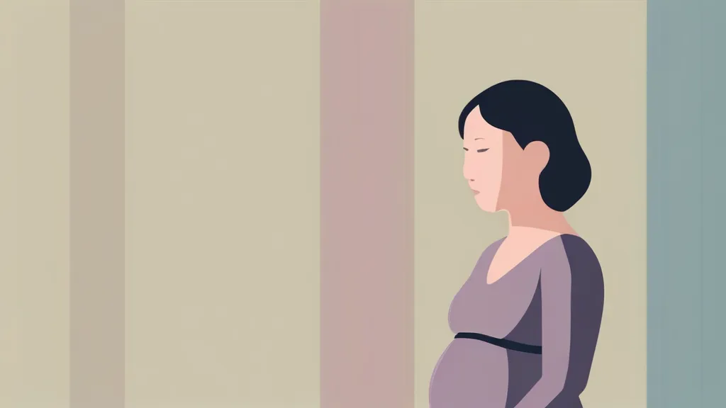 약국에서 약 상자 성분표를 확인하는 임신부와 안내하는 약사의 손