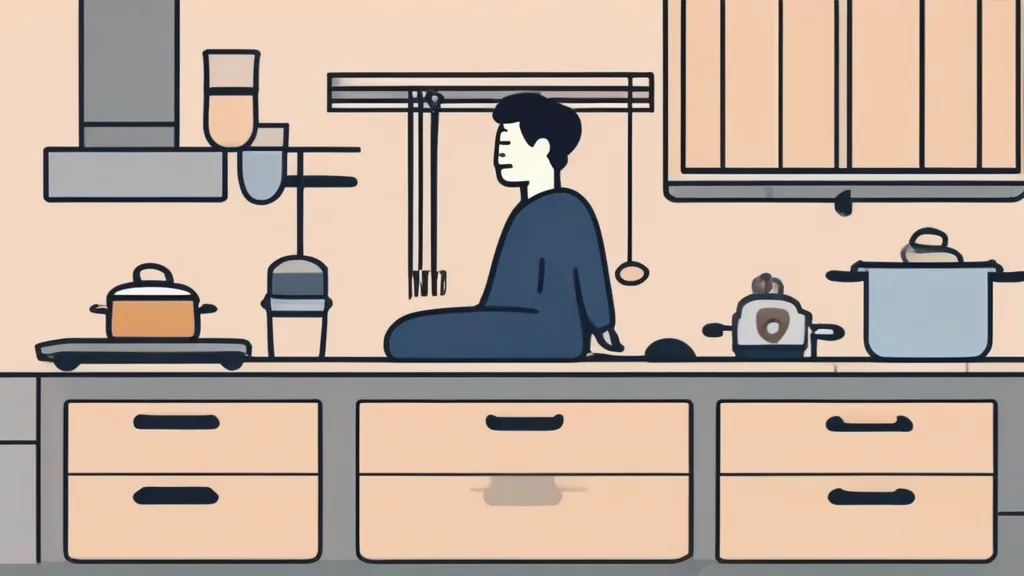 결제 내역을 확인하며 환불 기준을 따져보는 중년 남성의 모습