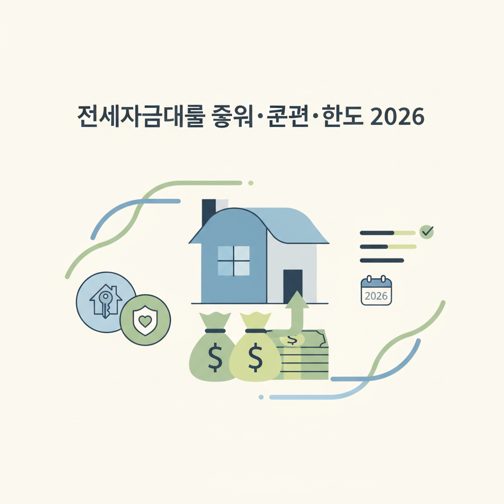 전세자금대출 종류·조건·한도 2026 완벽 총정리