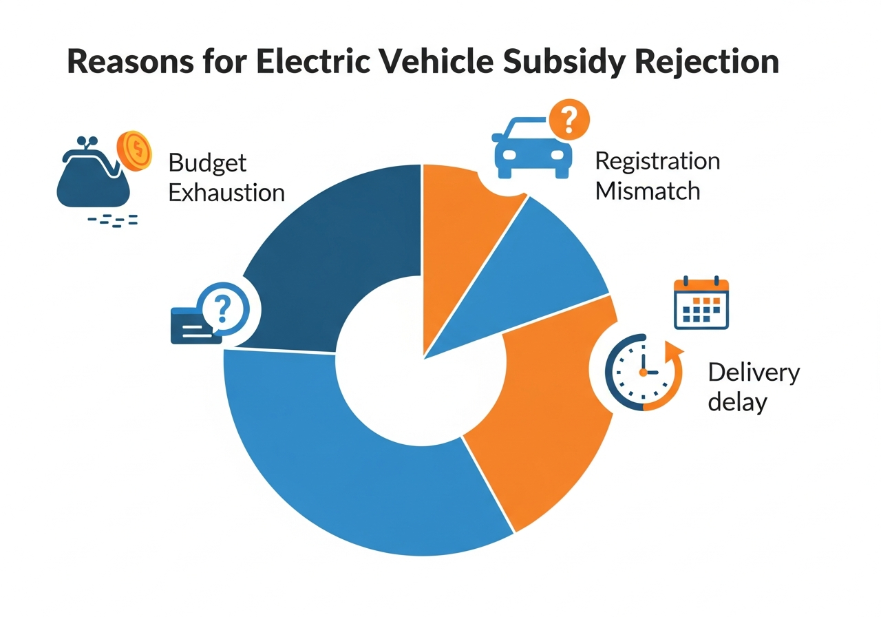 전기차 보조금 탈락 사유별 비율 인포그래픽