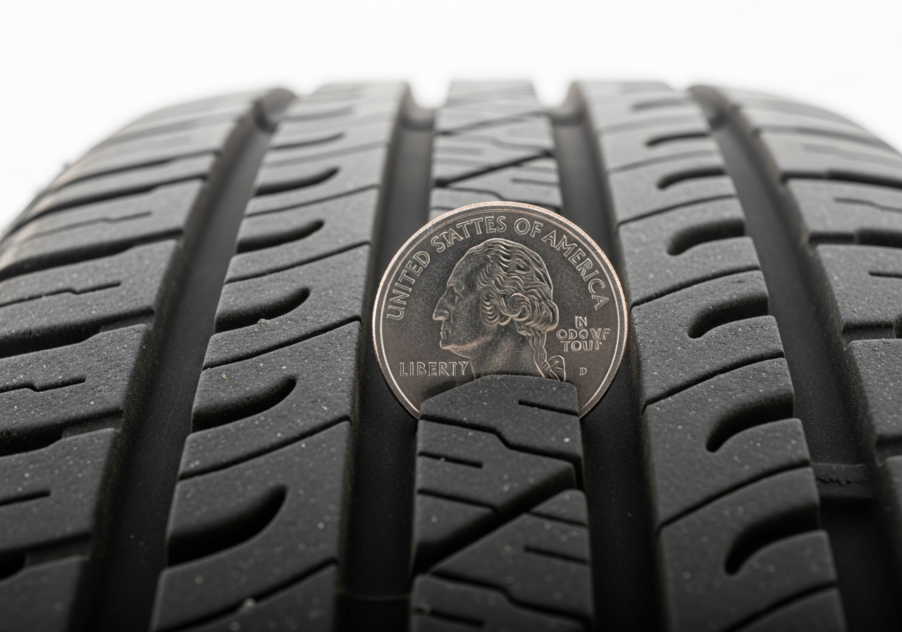 타이어 트레드 마모 한계선 확인 방법 안내