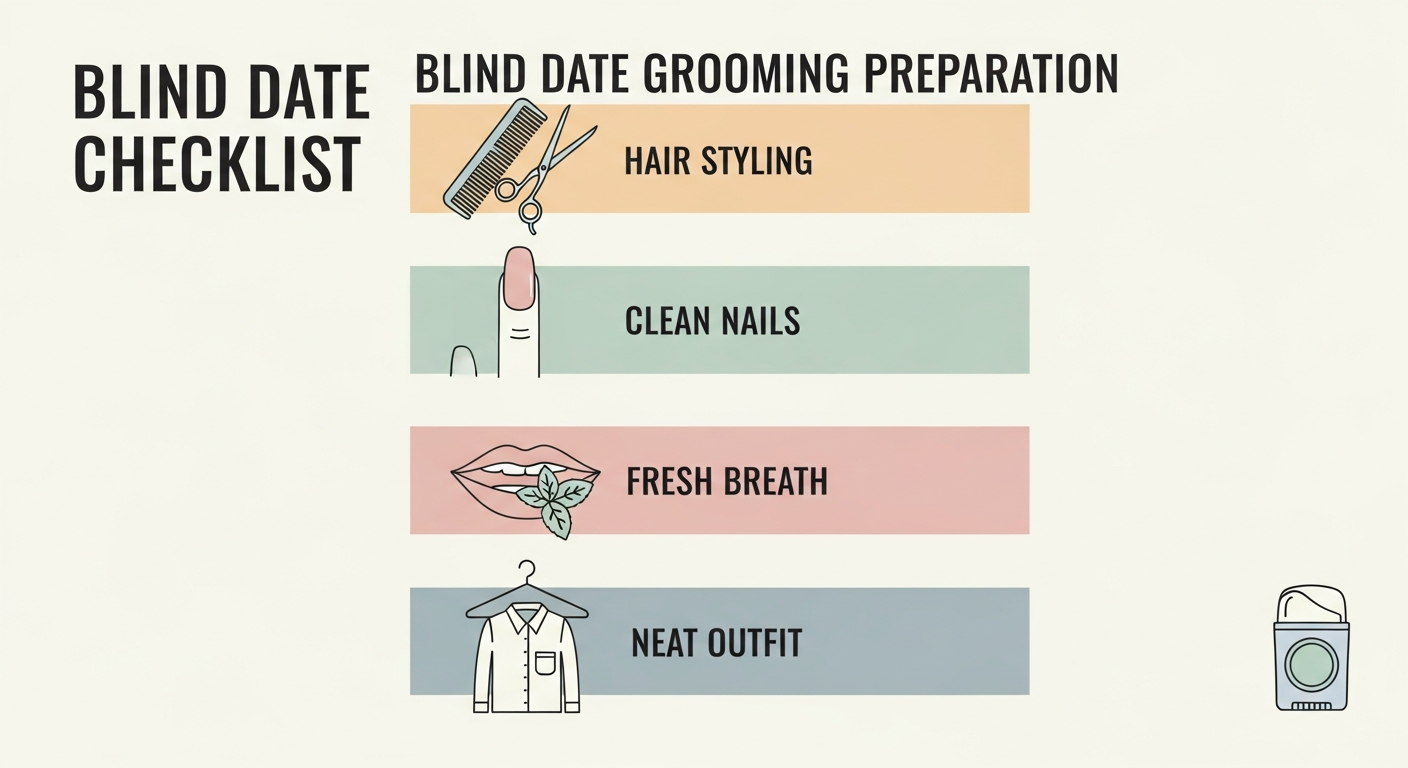 소개팅 전 외모 관리 체크리스트 — 복장·청결·그루밍 항목 정리 인포그래픽