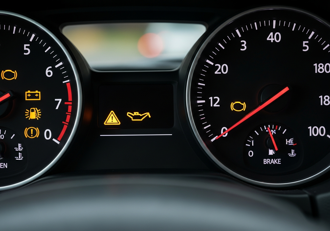 엔진오일 교환 시기를 알려주는 계기판 경고등 안내