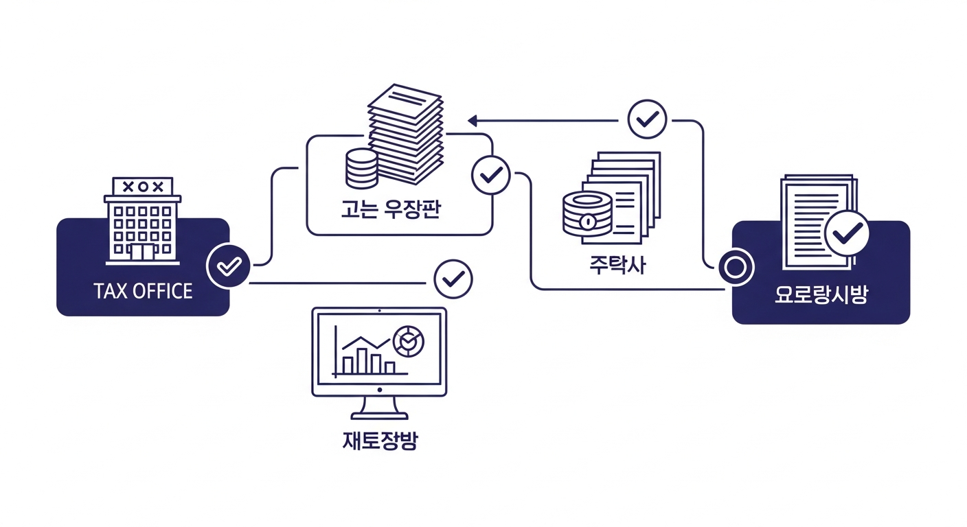 개인사업자 폐업 신고 절차 요약 인포그래픽