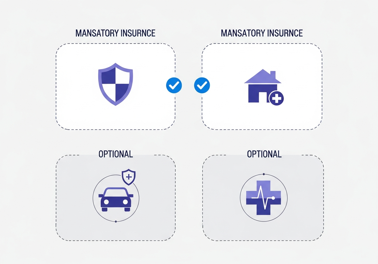 1인 사업자 4대보험 보험별 의무가입 여부 비교표