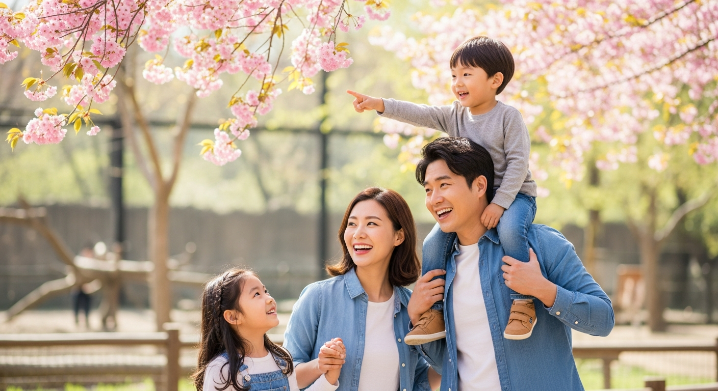 어린이날 동물원 무료 입장을 즐기는 가족 나들이 풍경