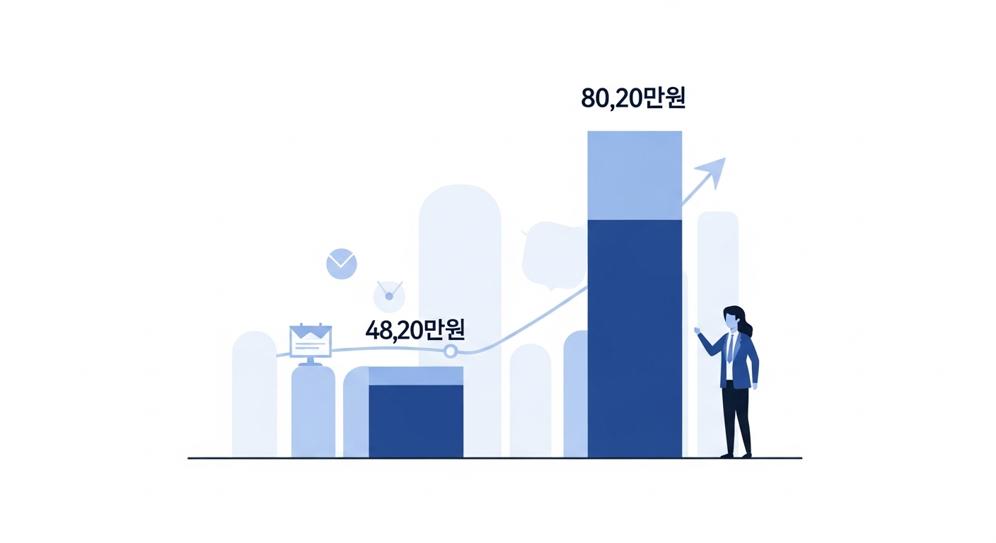 영세 사업자 부가세 면제 기준 인포그래픽 — 간이과세자 매출 구간별 혜택