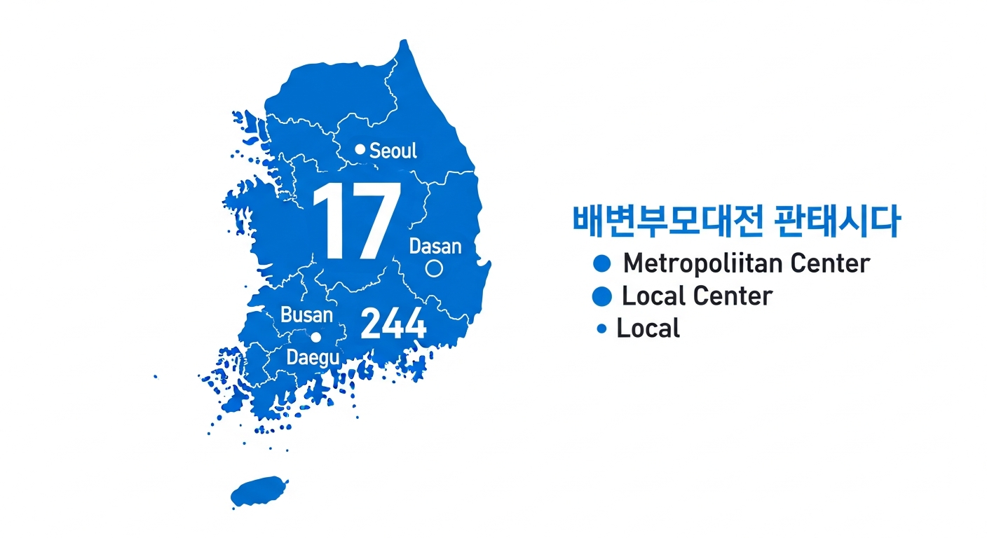 전국 정신건강복지센터 운영 현황 인포그래픽