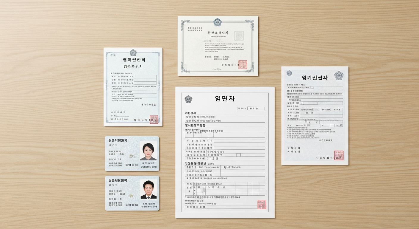 혼인신고 필수 서류 체크리스트 - 신고서, 신분증, 가족관계증명서, 기본증명서 4종